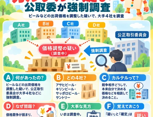 ビール大手4社にカルテルの疑い 公取委が強制調査