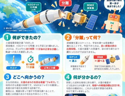 MMX、ロケットからの分離に成功！